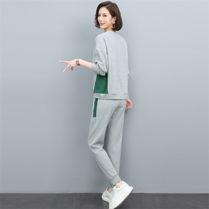 中年妈妈卫衣女2025春秋季新款宽松休闲运动服洋气减龄图片