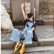 牛仔背带裤夏季薄款女韩版宽松高级感2025新款可盐可甜炸街连体裤，女装套装/套裙，2C210