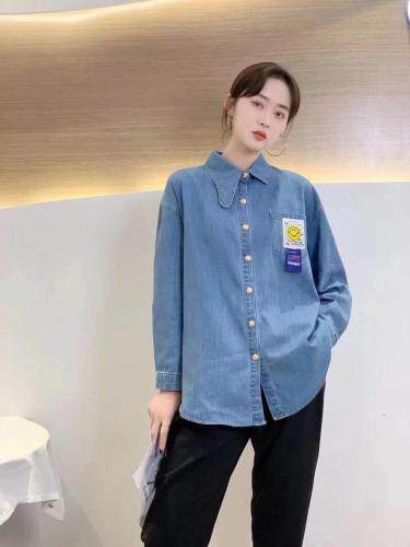 新款牛仔衬衫，女装衬衫，MST