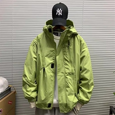 P35冲锋衣CFY001黑色/红色/卡其色/绿色/咖色M-3XL，男装夹克，星座506A