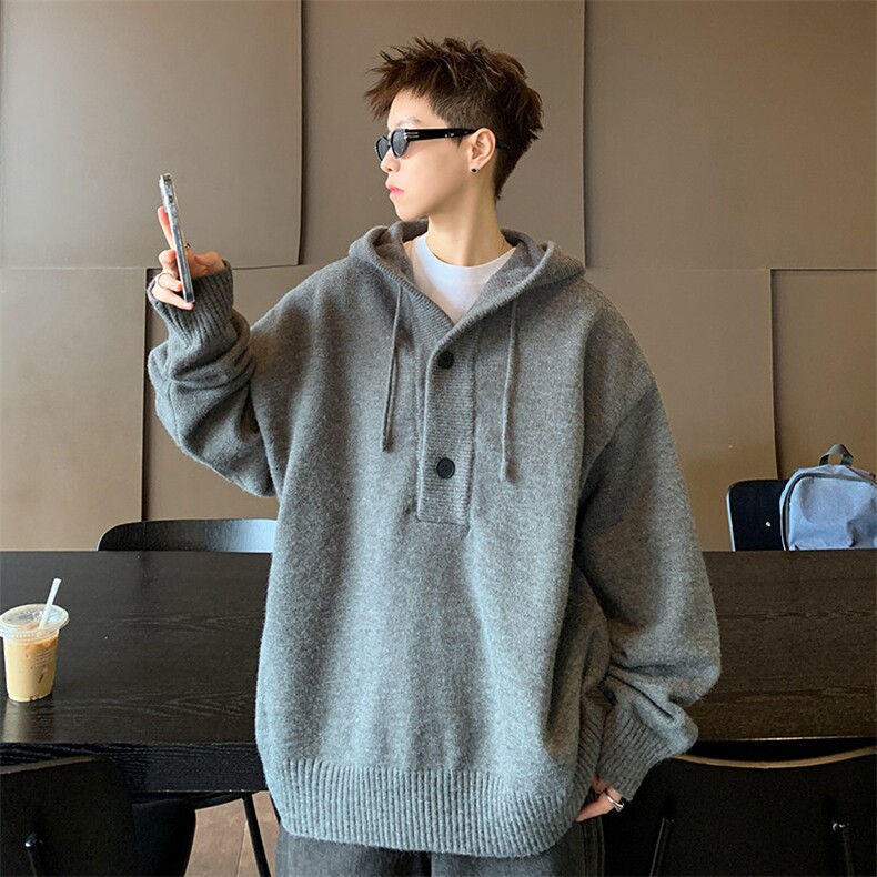 网图M2837-特P60针织衫男女韩版潮流宽松百搭帅气保暖冬季毛衣，男装针织衫/毛衣，电商D310B