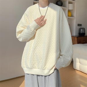卫衣男秋季新款港风宽松提花套头上衣WY8021-特P32图片