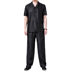 GBN-A-1夏季男式风唐装衬衫香云纱纯短袖套装P555，男装衬衫，电商B360