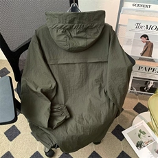 户外轻薄防晒衣男新款透气连帽冲锋衣薄外套宽松防晒服JK825P45，男装防晒衣，星座1013-5