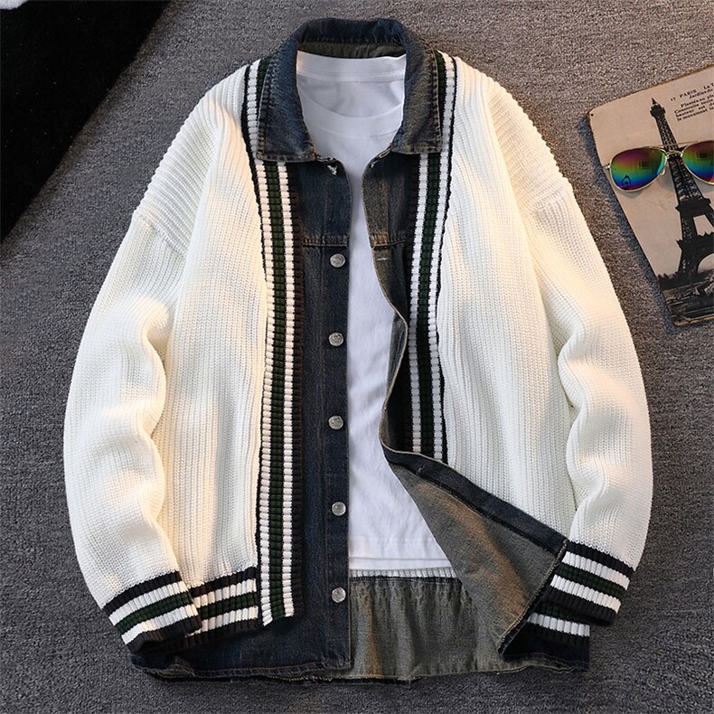 【直播】8629-P702025年秋季时尚毛衣针织开衫男士翻领长袖，男装针织衫/毛衣，电商A113