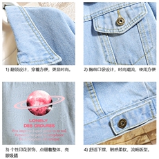 牛仔夹克男大码牛仔外套男茄克NJ77184-P60加绒款-P75，男装夹克，电商A040A