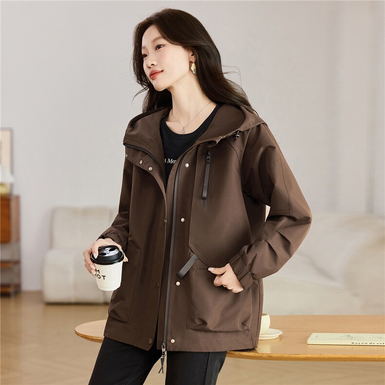2026年春季休闲连帽外套，女装短外套，文熹诺