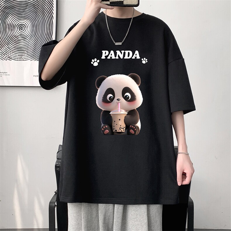 230g重磅纯棉短袖t恤男大码半袖半截袖 DX17417-P20图片