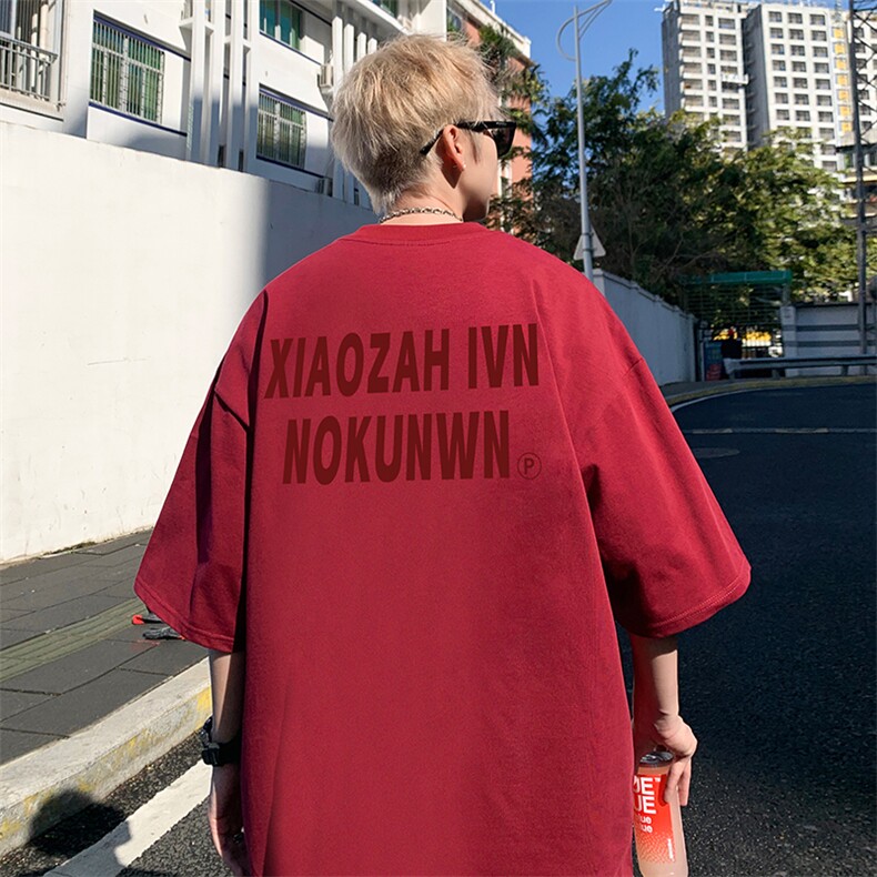 量大优供视频220克美式短袖t恤T2998得物直播有280克品质,男装T恤,电商A486