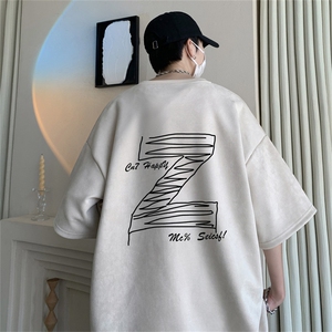 2024夏季新款麂皮绒圆领短袖T恤RT435-特P19控38图片