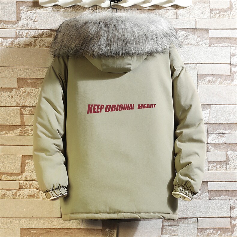 MM48071-P130冬季大毛领衣男士大码加厚袄男服砖墙,男装棉衣,电商A040A