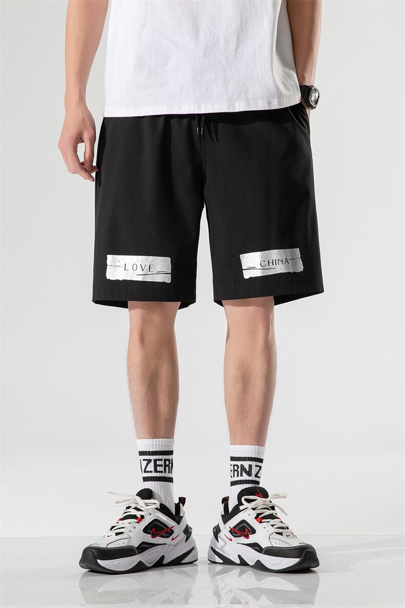 休闲短裤男生2021夏季宽松ins潮牌直筒运动沙滩五分裤982-P25,男装休闲裤,电商A318