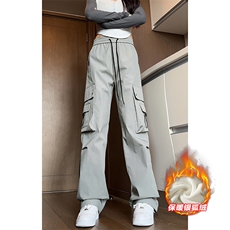 户外休闲工装裤男加厚银狐绒机能防水伞兵裤K1317J加绒-特P45控88，男装工装外套，电商A001