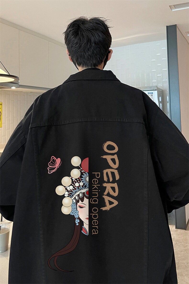 牛仔夹克男大码牛仔外套男茄克NJ77161-P60加绒款-P75,男装夹克,电商A040