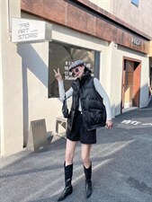 韩版宽松冬季马甲，哦，女装马甲，春信拙源