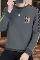 秋冬季男士休闲时尚圆领套头卫衣打底衫L6009--P47加绒P52，男装T恤，星座310B-3