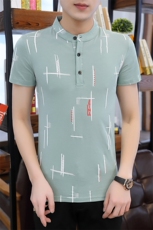 2021夏季立领Polo衫纯棉时尚短袖T恤DSA158-T2307，男装Polo衫，星座310B-3