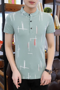2021夏季立领Polo衫纯棉时尚短袖T恤 DSA158- T2307图片