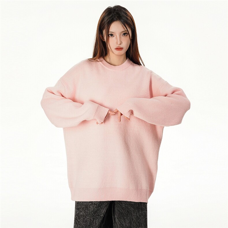 特批女模新款高品质安哥拉圆领宽松毛衣针织衫A268-M800特批35，男装针织衫/毛衣，电商A268