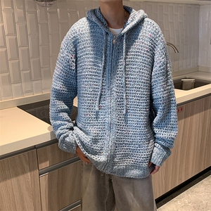 网红高品质 【全原版针织】连帽长袖开衫卫衣男潮 ZW389-P50图片