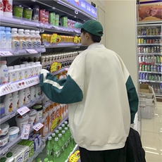 港风休闲大码M-5XL原创潮运动情侣中性连帽夹克男外套男7421P85，男装夹克，星座227-7
