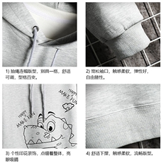 WY2136-P35加绒款-P40纯连帽卫衣男大码运动帽衫宽松薄网格，男装卫衣，电商A040A