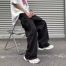 日常长裤休闲裤新款男工装裤文艺宽松型春夏时尚潮牌潮K3702-P56，男装休闲裤，星座412-2