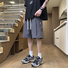 港风工装休闲裤高街五分裤宽松沙滩裤直通短裤DK236P28，男装牛仔裤，星座1204-3