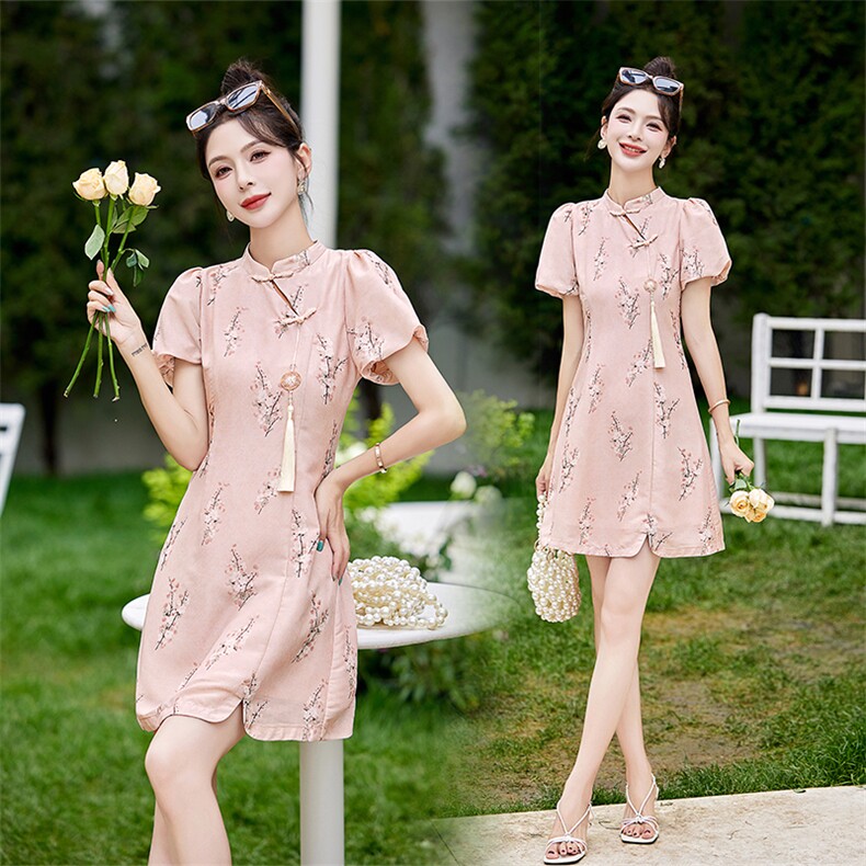 2024夏季新款新中式改良旗袍气质显瘦，女装连衣裙，来米儿