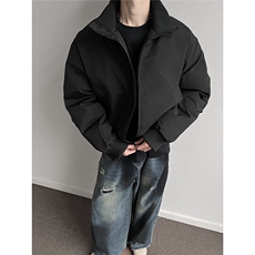 美式潮牌立领棉服男冬高街cleanfit短款面包服A166-MF2225-特P80，男装棉衣，电商A166