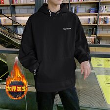港风chic男生卫衣潮流连帽秋季韩版宽松原宿外套，男装卫衣，星座813-2