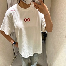 万针全刺绣解构设计260克重磅双纱纯棉高品质美式高街短袖T恤特35，男装T恤，电商A486
