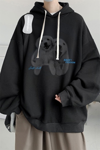 连帽卫衣男大码胖子帽衫大号运动服WY2455-P35图片
