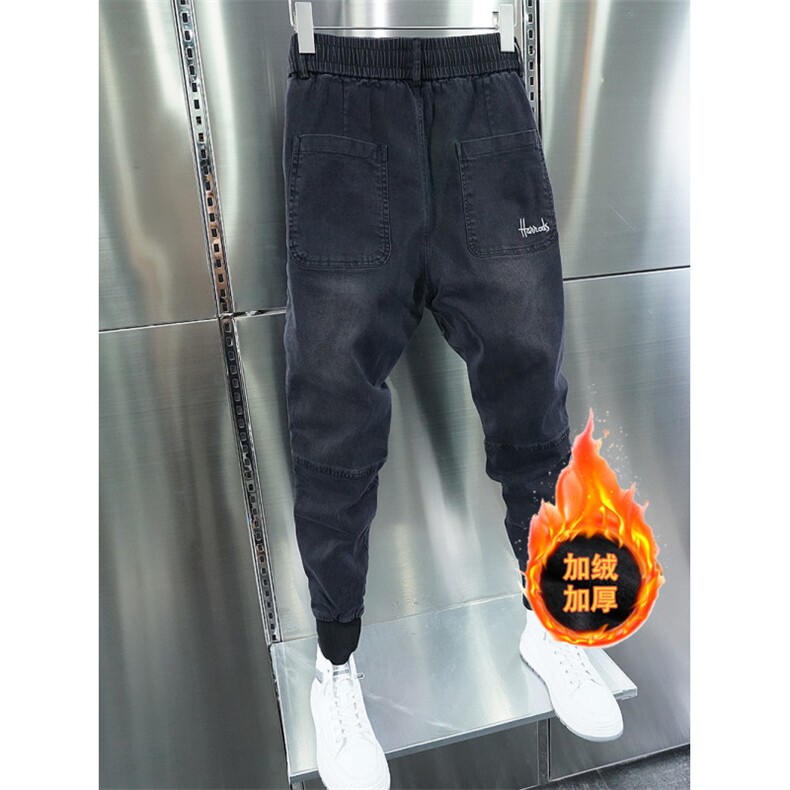 1506-1/NGK5511/P57秋冬束脚哈伦裤刺绣拼接修身小脚休闲裤,男装休闲裤,星座1506-1