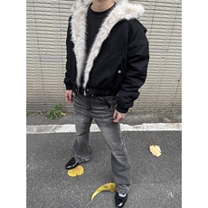 现货高品质美式高街冬季重磅硬挺短款座山雕毛领棉衣男女加厚外套，男装棉衣，电商A443