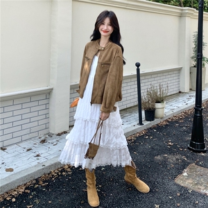 短外套女2025秋冬新款女装风衣外套图片