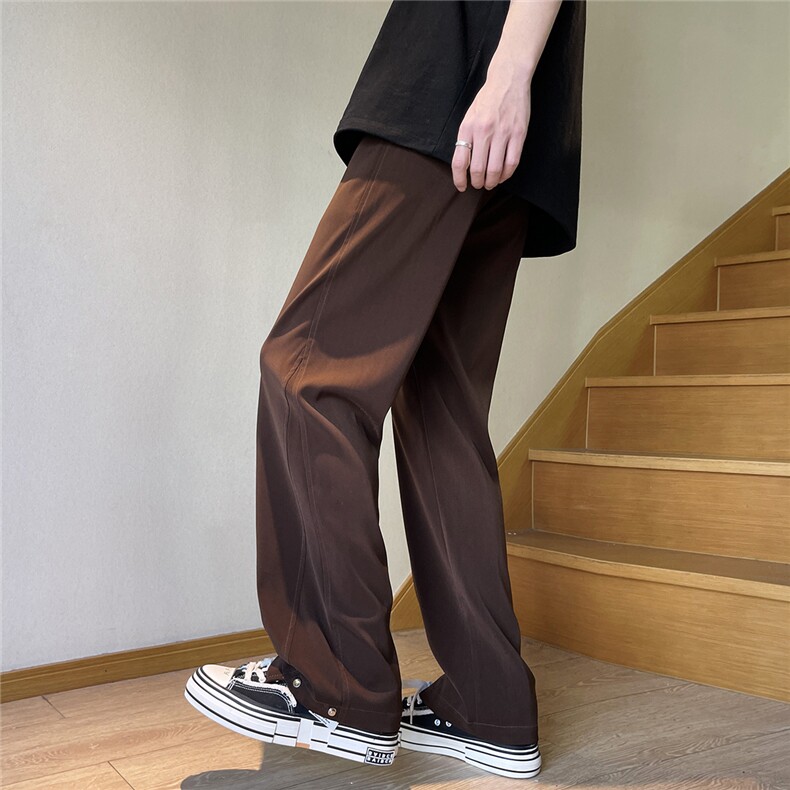 夏季休闲裤宽松垂感西裤D329-QM577-P50-控68，男装西裤，电商D329