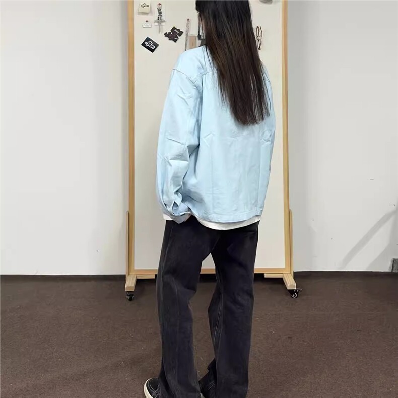 AHCN志存高远)美式覆古撞色多口袋拼接翻领夹克秋季工装外套,男装夹克,星座506A