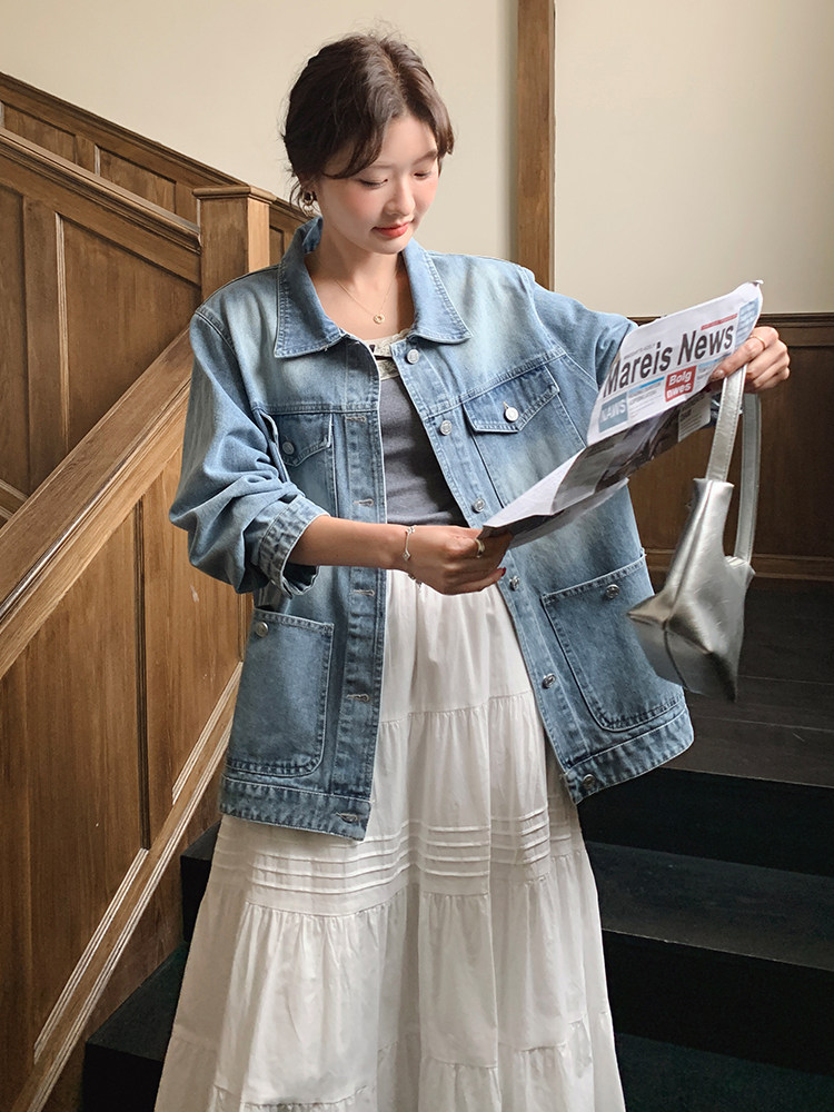 2025年春季新款休闲时尚牛仔外套-款号5807-P155-K228,女装短外套,浙宝305