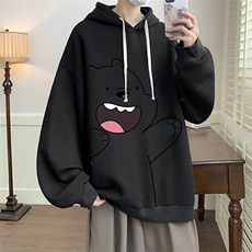 连帽卫衣男大码运动服帽衫外套WY2131-P35加绒款P40，男装卫衣，电商A040