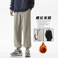 加绒加厚舒适百搭长裤抽绳美式条绒休闲裤X1892-特批45加绒特批55，男装休闲裤，星座718