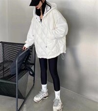 羽绒拼接卫衣，女装卫衣/绒衫，依多坊