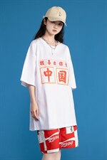 夏季爱印花中性风三色宽松T恤A071-5502-P25（控38），男装T恤，电商A071
