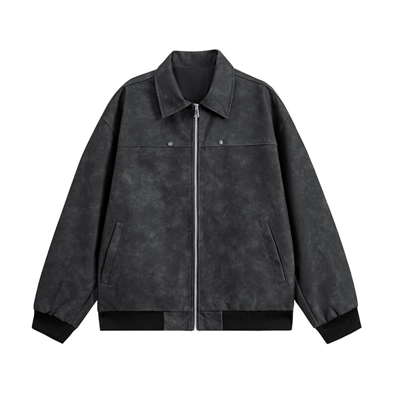 2026春节新款得物品质休闲皮夹克飞行服皮衣男外套PY237-P50，男装夹克，星座1402-2