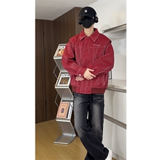 直播品质多结构皮衣美式潮牌假两件皮夹克X1213-DY2316-特P108，男装夹克，星座1213