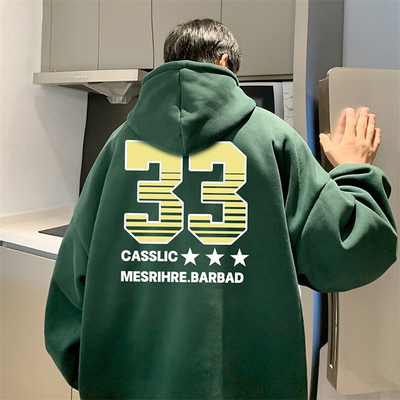 抖音得物供货可提供视频秋冬重磅美式宽松连帽卫衣DL1917,男装卫衣,电商A486