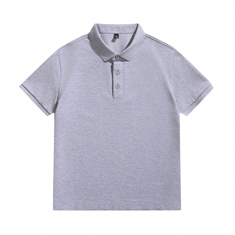 品质常年款得物白底图纯色光版翻领短袖polo衫男t恤T0257-特P40，男装T恤，电商D342-2