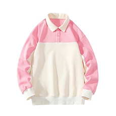 春装新品撞色拼接卫衣男女同款学生时尚潮牌衬衫WY021-P70控价98，男装卫衣，电商A441-1