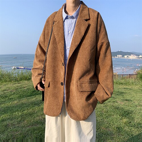 灯芯绒西服外套男韩版潮流痞帅dk西装春季X2115P58，男装西服，星座1116-2