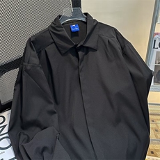 小众休闲禁欲系衬衫男士痞帅高级感内搭免烫衬衫RCS05P35，男装衬衫，星座1116-2